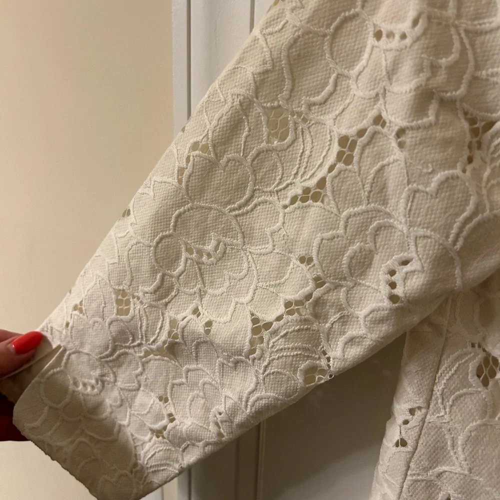 CAbi Cream Eyelet Portrait Jacket - Picture 4 of 6